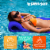 TRC Recreation Sunsation 1.75 Thick Foam Lounger Raft Pool Float, Indigo Blue Perspective: right