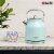 Haden Heritage Stainless Steel Cordless Electric Kettle - Turquoise Perspective: right