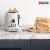 Haden Heritage Stainless Steel 2-Slice Toaster - Ivory White Perspective: right