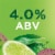 Michelob Ultra® Infusions Lime & Prickly Pear Cactus Light Beer Perspective: right