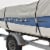 Budge Sportsman 600 Denier Gray Hard Top / T-Top Boat Cover Perspective: right