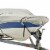 Budge Sportsman 600 Denier Center Console Flat Front / Skiff / Deck Boat Cover - Gray Perspective: right