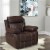 Coaster Myleene Faux Leather Glider Recliner in Chestnut Perspective: right