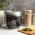 Aroma® 6-Cup Pot-Style Rice Cooker and Food Steamer - Black/Silver Perspective: right