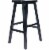 Winsome 29 Bar Saddle Stool in Black Perspective: right