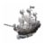BePuzzled 3D Pirate Ship Crystal Puzzle Perspective: right