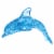 BePuzzled 3D Dolphin Crystal Puzzle - Blue Perspective: right