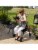 Carex Steel Rollator Walker with Seat and Wheels, 350lbs, Foldable, For Those 5'0 to 6'1 Perspective: right