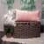 Parkland Collection Milo Transitional Pink Throw Pillow Perspective: right