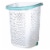 Home Logic Rolling Hamper - White/Aqua Perspective: right