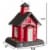 North States Lil Red School House Village Collection Bird Feeder  9084 Perspective: right