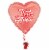 TE AMO Helium Filled Balloon Perspective: right