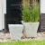 Novelty Artstone 11.5 x 12 in. Dia. Mint Resin & Stone Powder Ella Flower Pot Perspective: right