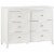 Little Seeds Piper Painted 6 Drawer Dresser with Solid Wood Spindle Feet, White Perspective: right