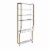 Gwyneth Closet - Vanity, White Faux Marble and Golden Bronze Perspective: right