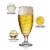 Libbey Craft Brews Nucleated Pilsner Beer Glasses Set Perspective: right