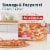 Home Run Inn Frozen Sausage & Uncured Pepperoni Classic Pizza Perspective: right