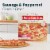 Home Run Inn Frozen Sausage and Uncured Pepperoni Classic Crust Frozen Pizza Perspective: right