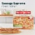 Home Run Inn Sausage Supreme Classic Crust Frozen Pizza Perspective: right