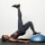 Bosu Home Balance Trainer for Strength, Flexibility, and Cardio Workouts, Blue Perspective: right