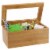 BIA Cordon Bleu Natural Living Bamboo 3 Compartment Tea Storage Box Perspective: right
