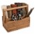 Natural Living Bamboo 4-section Flatware Caddy with Handle Perspective: right