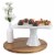 BIA Cordon Bleu Square Porcelain Pedestal Cake Stand Perspective: right