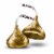 HERSHEY'S KISSES Milk Chocolate with Almonds Candy Share Pack Perspective: right