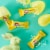 KIT KAT® Lemon Crisp Miniatures Lemon Flavored Creme Wafer Easter Candy Bag Perspective: right