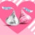 HERSHEY'S HUGS & KISSES Assorted Flavored Valentine Candy Bag Perspective: right