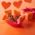Reese's Milk Chocolate Peanut Butter Hearts Candy Perspective: right