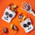 REESE'S Chocolate Peanut Butter Creme Skeletons Halloween Candy Bag Perspective: right