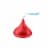 HERSHEY'S KISSES Milk Chocolate Valentine Candy Plastic Cane Perspective: right