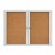 Quartet Enclosed Bulletin Board,36 x 48 2364GGS Perspective: right