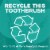 Tom's of Maine Whole Care Natural Toothbrush with 80% Recycled Plastic Handle & Soft Bristles Perspective: right