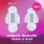 U by Kotex Teen Ultra Thin Unscented Feminine Pads with Wings Extra Absorbency Perspective: right