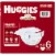 Huggies Little Snugglers Baby Diapers, Size 6 (35+ lbs) Perspective: right