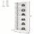 Tribesigns Six Tier Tall Bookcase Floor Standing Five Shelf Library Bookcase for Home Office Perspective: right