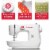 Singer MX60 Sewing Machine with 57 Stitch Applications and Accessories, White Perspective: right