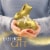 Lindt GOLD BUNNY White Chocolate Easter Candy Bunny Perspective: right