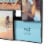 Snap® 4 Opening 4x6 Front Load Collage Photo Frame - Black Perspective: right