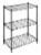 Whitmor Supreme 3-Tier Shelving - Black Perspective: right