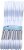 Whitmor Slim Sure-Grip® Plastic Hangers - White/Gray Perspective: right