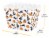 Whitmor Halloween Storage Tote - Orange and Black Cats and Pumpkins Perspective: right