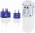 Conair Travel Smart® All-In-One Adapter with USB - Blue/White Perspective: right