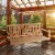 Jack Post Jennings Outdoor Traditional Patio Swing Hardwood Seat with Chains Perspective: right