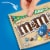 M&M'S Almond Milk Chocolate Candy Family Size Bag Perspective: right