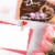 Dove Promises Valentine's Love Notes Caramel Milk Chocolate Candy Bag Perspective: right