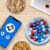 M&M'S Peanut Butter Red White & Blue Chocolate Summer Candy Party Size Bag Perspective: right