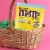 M&M’S Peanut Milk Chocolate Assorted Pastel Easter Candy Party Size Bag Perspective: right